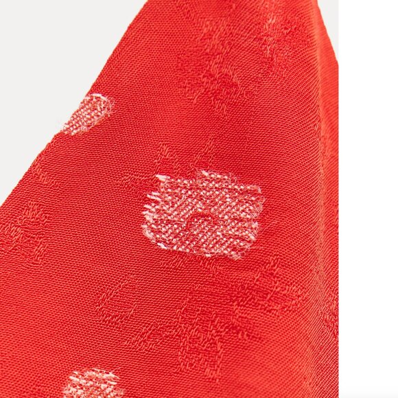 Zara ZW Strappy Midi Dress NWT Red Size Small Blogger Fav - Picture 5 of 14